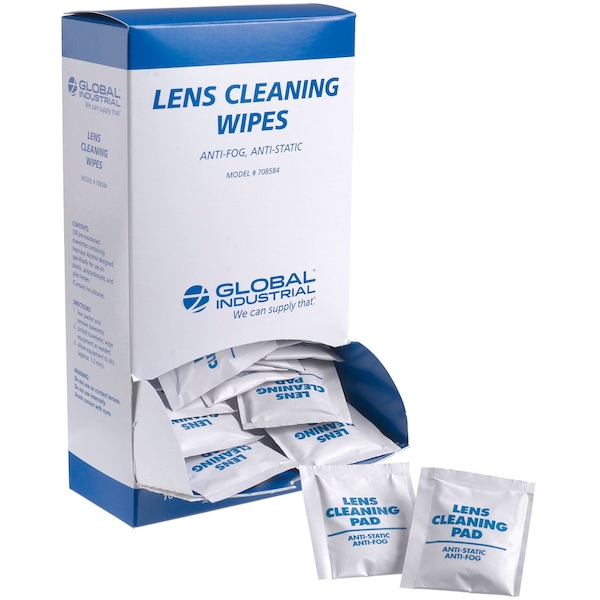 Lens Cleaning Wipes, 100PK
